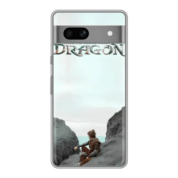 Чохол з принтом «Дракон лого» для Google Pixel 7A