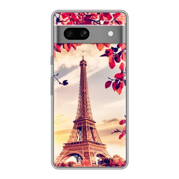 Чохол з принтом «Ейфелева Вежа» для Google Pixel 7A