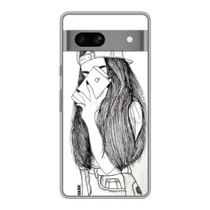 Чохол з друком для Google Pixel 7A - (Мода) (AlphaPrint) (Фото дівчини)