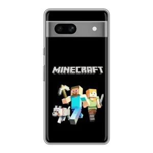 Чохол Майнкрафт на Google Pixel 7A (AlphaPrint) Minecraft (герої Minecraft)