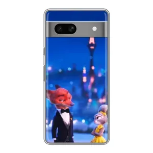 Чехол с принтом «Романтический вечер Зверополис» для Google Pixel 7A