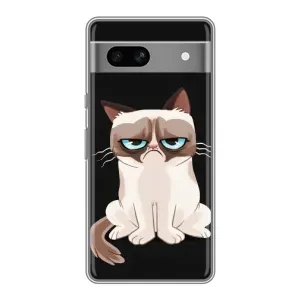 Чохол з принтом для Google Pixel 7A (AlphaPrint) Модні коти (Сумний кіт)