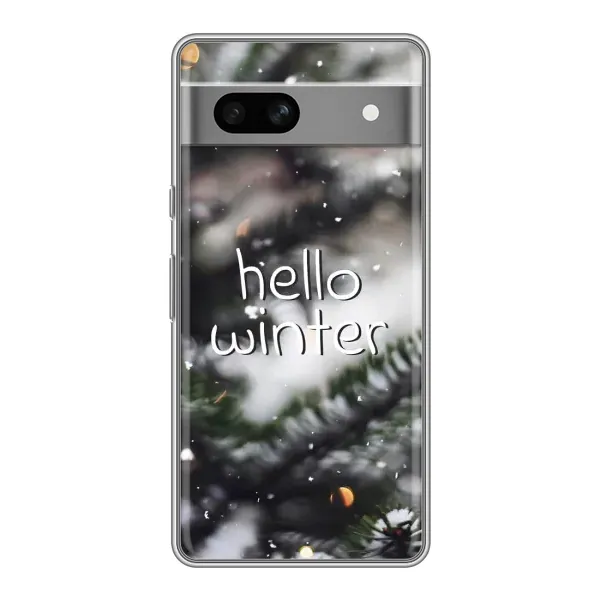 Чехол с принтом «Hello winter» для Google Pixel 7A