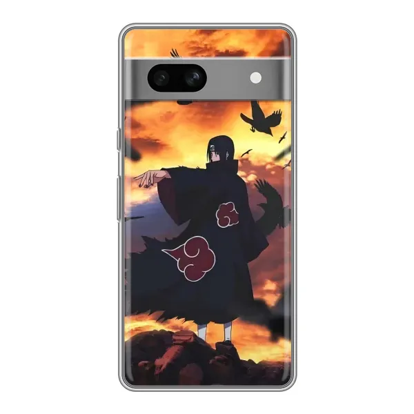 Чохол з принтом «Ітачі з воронами» для Google Pixel 7A Чохол з принтом «Ітачі з воронами» для Google Pixel 7A