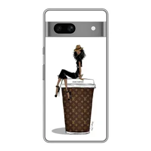 Чохли Луі Вітон для Google Pixel 7A (AlphaPrint - LOUIS VUITTON) (кава LOUIS VUITTON)