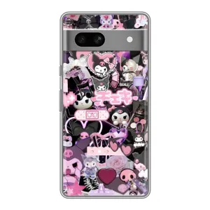 Чехол с кроликом Куроми на Google Pixel 7A (Коллаж Куроми)