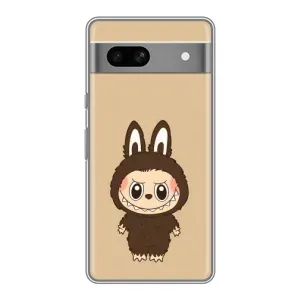 Чехол с Лабубу на Google Pixel 7A (Bored Ape в красном)
