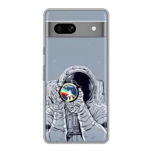 Чехол NASA для Google Pixel 7A (AlphaPrint) (Космонавт фото)