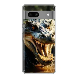 Чохол з картинкою 'Хижаки' для Google Pixel 7A (Небезпечний крокодил)