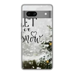 Новорічні, Святкові Чохли для Google Pixel 7A - 2024 год (Let it snow)