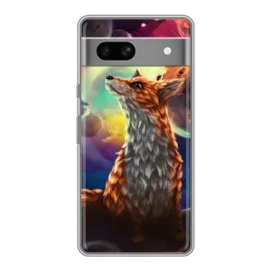 Чехлы с картинкой Лисички для Google Pixel 7A (VPrint) (Лисица в космосе)