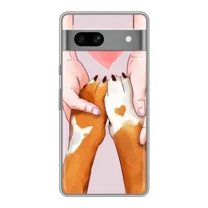 Чехлы с собаками для Google Pixel 7A (VPrint) (Любовь к собакам)