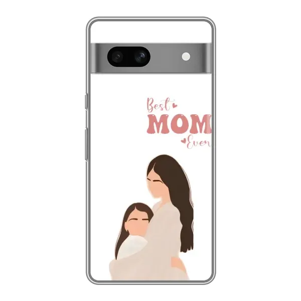 Чехол с принтом «Мама и дочка» для Google Pixel 7A Чехол с принтом «Мама и дочка» для Google Pixel 7A