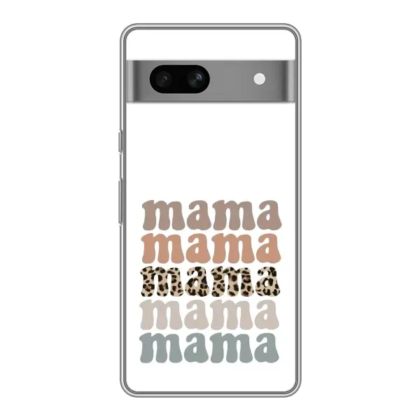 Чехол с принтом «Текстовый коллаж мама» для Google Pixel 7A Чехол с принтом «Текстовый коллаж мама» для Google Pixel 7A