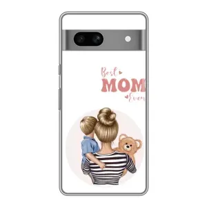 Чехлы для мамы на Google Pixel 7A (Мама и сын)