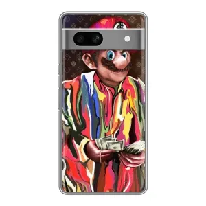 Бренднові Чохли для Google Pixel 7A - (PREMIUMPrint) (Mario LV)
