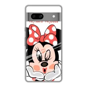 Эксклюзивный чехол для Google Pixel 7A (AlphaPrint - Мультяшные) (Маус Минни)