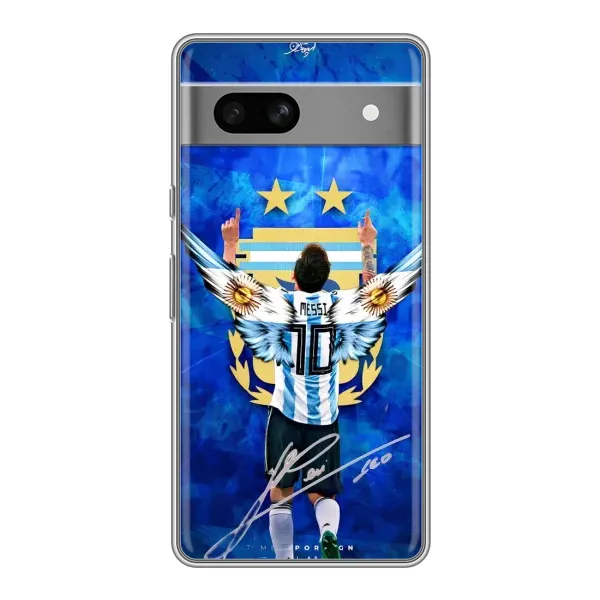 Чохол з принтом «Мессі Аргентина» для Google Pixel 7A
