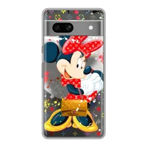 Чохол Disney Mouse Google Pixel 7A (PREMIUMPrint) (Minni з бантіком)