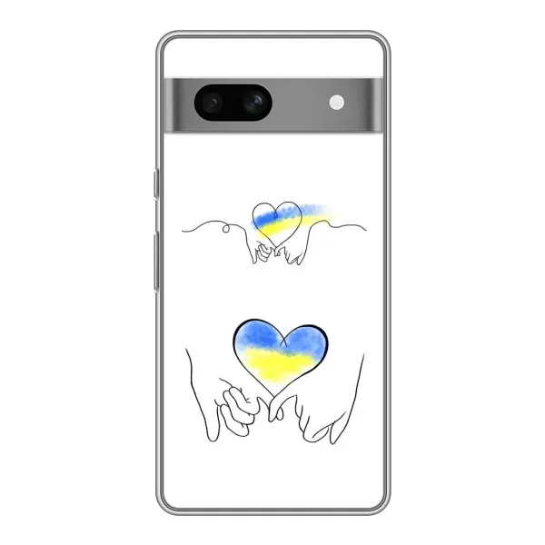 Чохол з принтом «Мир Україні» для Google Pixel 7A