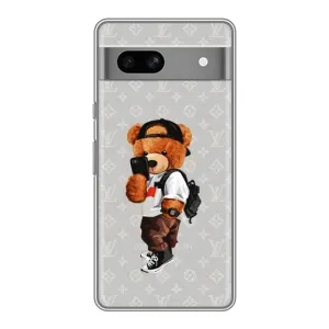 Бренднові Чохли для Google Pixel 7A - (PREMIUMPrint) (Ведмедик Луі)
