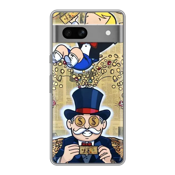 Чохол з принтом «Монополія Мен» для Google Pixel 7A