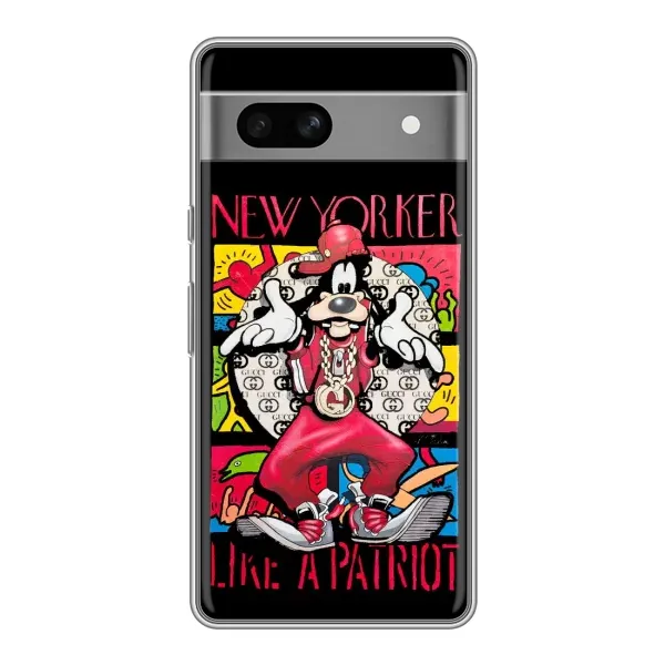 Чохол з принтом «Мультяшний Волк» для Google Pixel 7A