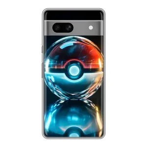 Чехол с Пикачу на Google Pixel 7A (Мяч Пикачу)