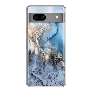 Мраморный чехол на Google Pixel 7A (VPrint) (Нежный мрамор)