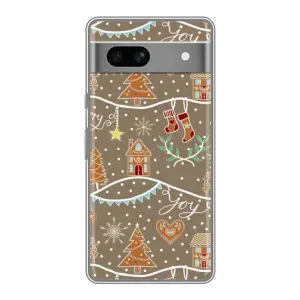 Новорічні, Святкові Чохли для Google Pixel 7A - 2024 год (Новорічні пряники)