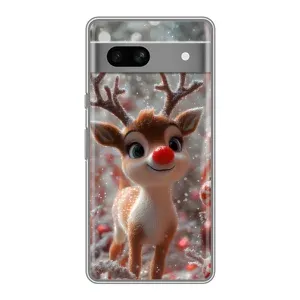 Яскравий чохол для Google Pixel 7A з Зимові Оленята