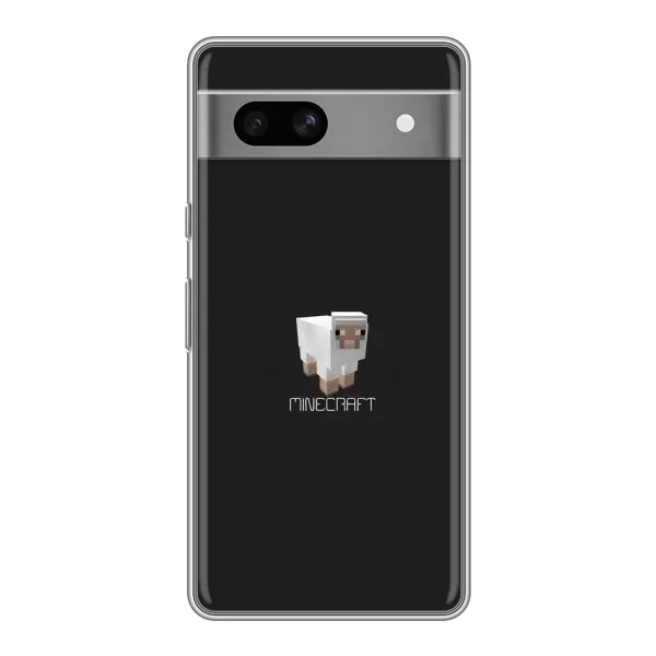 Чехол с принтом «Овечка Майнкрафт» для Google Pixel 7A