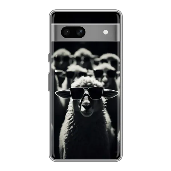 Чохол з принтом «Овечка в окулярах» для Google Pixel 7A