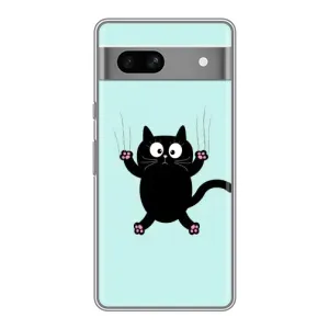 Чохол з принтом для Google Pixel 7A (AlphaPrint) Модні коти (Падаючий кіт)