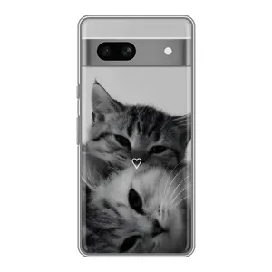 Чохол з малюнком кіт на Google Pixel 7A (Пара котів)