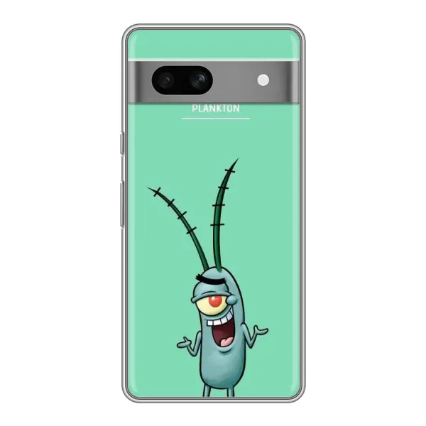 Чехол с принтом «Персонаж Планктон» для Google Pixel 7A