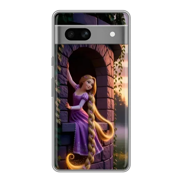 Чохол з принтом «Рапунцель на вежі» для Google Pixel 7A Чохол з принтом «Рапунцель на вежі» для Google Pixel 7A