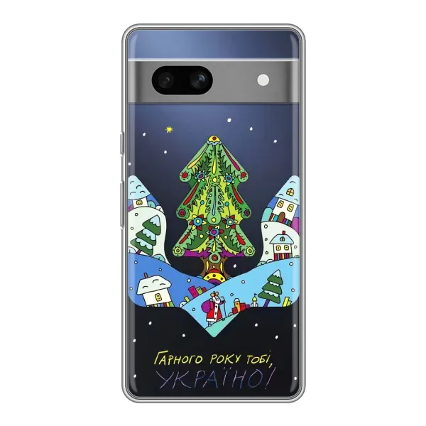 Чохол з принтом «Різдвяний герб» для Google Pixel 7A