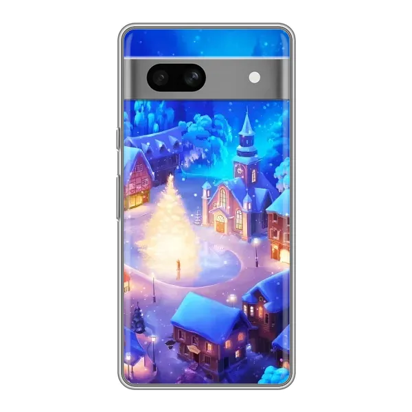 Чохол з принтом «Різдвяне місто» для Google Pixel 7A