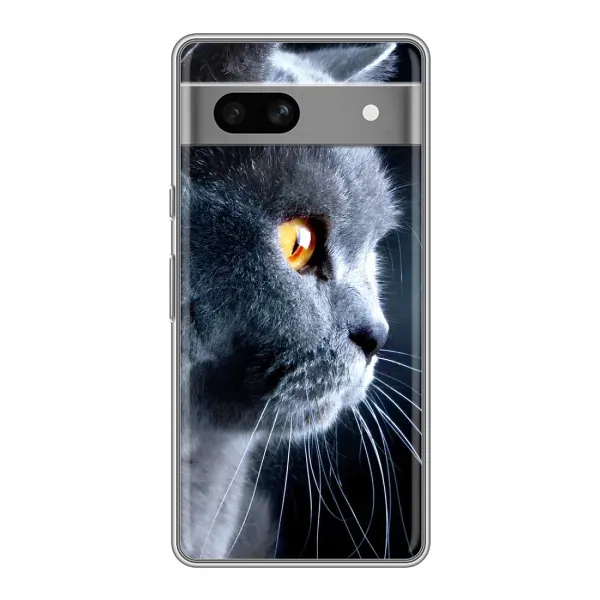 Чохол з принтом «Сірий Кіт» для Google Pixel 7A