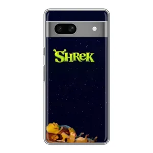 Чохол з мультфільмом Шрек на Google Pixel 7A (Відпочиваючий Шрек)