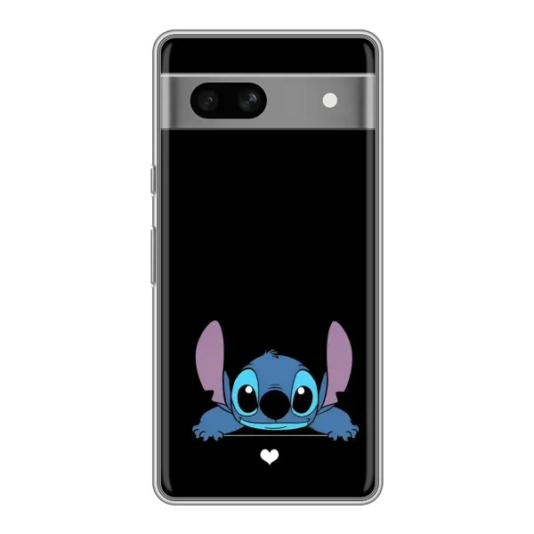Чехол с принтом «Стич на черном» для Google Pixel 7A Чехол с принтом «Стич на черном» для Google Pixel 7A