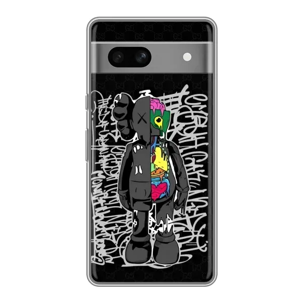 Чохол з принтом «Стиль Bearbrick» для Google Pixel 7A