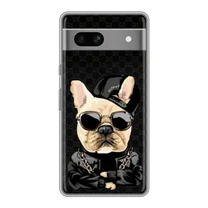 Чохли з крутими принтами для Google Pixel 7A - (PREMIUMPrint) (Стильна собака)