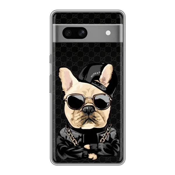 Чохол з принтом «Стильна собака» для Google Pixel 7A