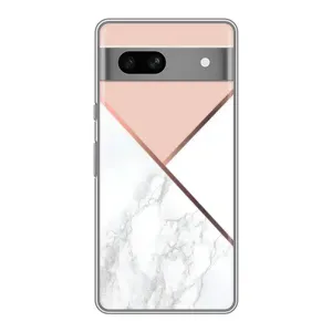 Мраморный чехол на Google Pixel 7A (VPrint) (Тройной мрамор)