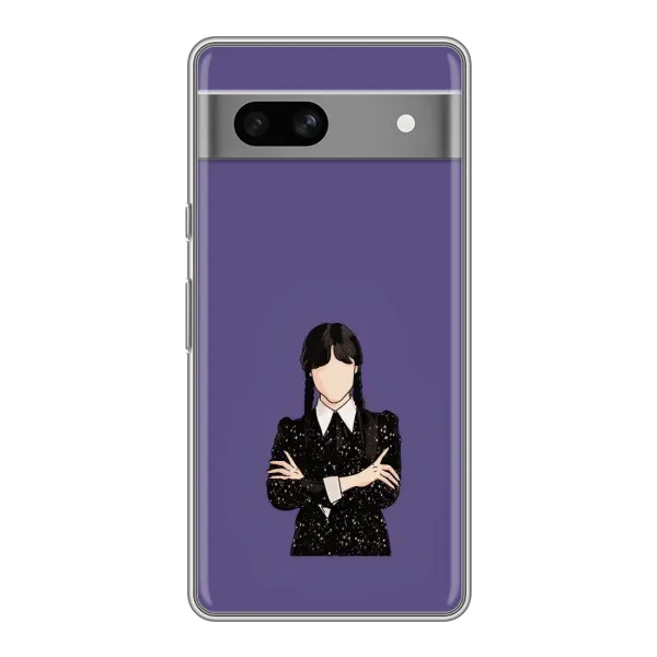 Чехол с принтом «Уэнздей в черном» для Google Pixel 7A
