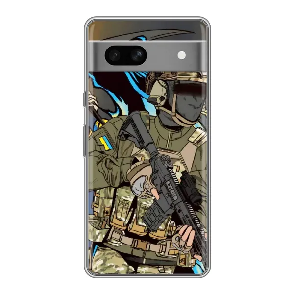 Чохол з принтом «Воїн ЗСУ» для Google Pixel 7A Чохол з принтом «Воїн ЗСУ» для Google Pixel 7A