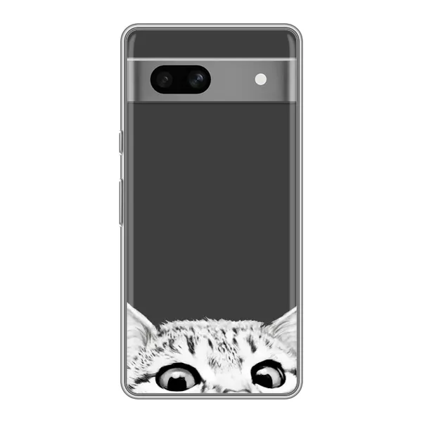 Чохол з принтом «Виглядає котик» для Google Pixel 7A