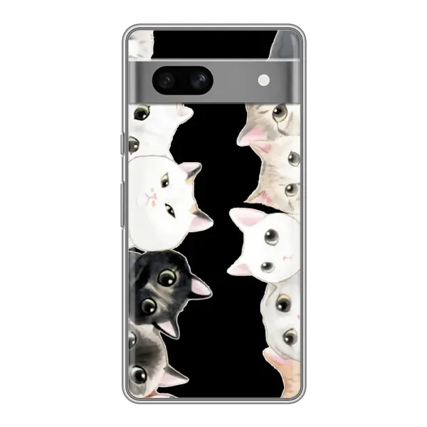 Чохол з принтом «Погляд котиків» для Google Pixel 7A